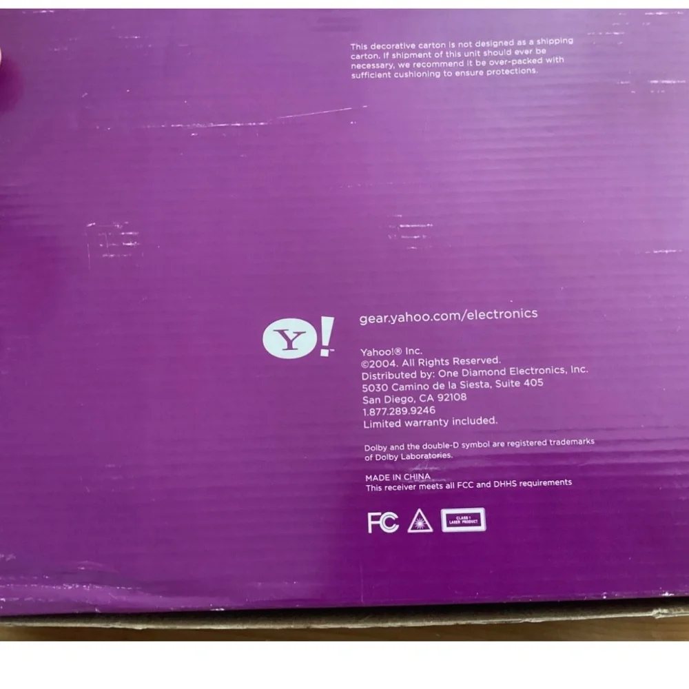 NEW IN BOX Vintage Yahoo DVD/CD/MP3’s Player Model YDP701